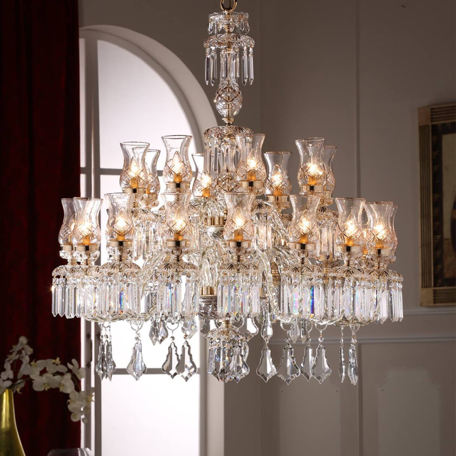 Đèn Chùm Pha Lê 609/16+8